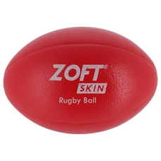 Zoftskin Rugby Ball - Red - Size 3
